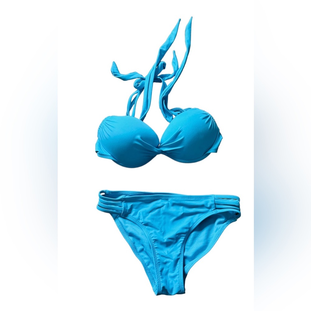 🆕California waves turqoise super push up swimsuit